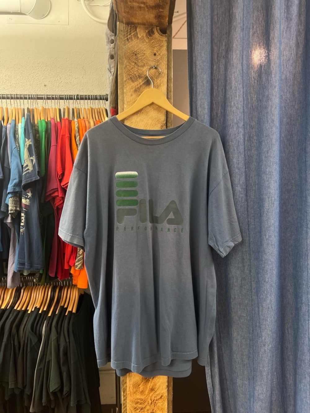 Vintage Fila Grey Graphic T-shirt